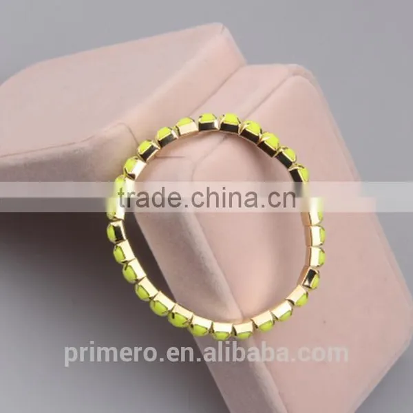 Sparkling Single-row Full Rhinestone Fluorescent Bracelet Bangle Fashion Jewelry photo-6