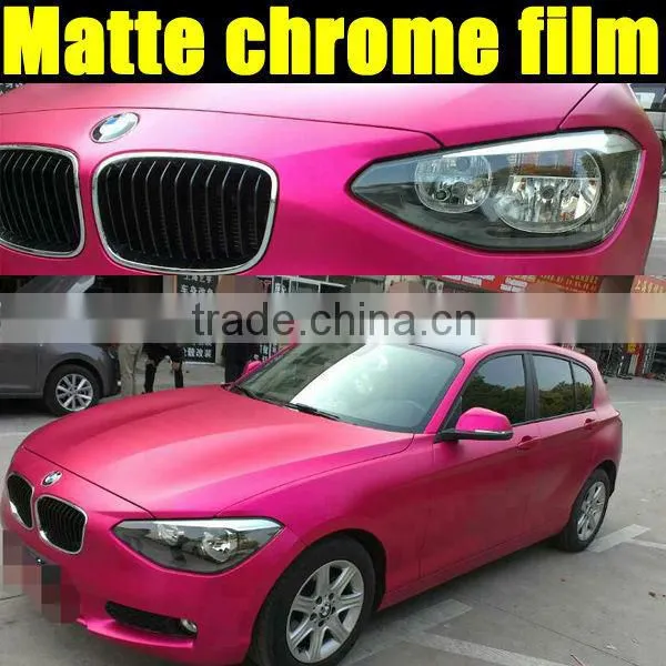 Matte Chrome Red Vinyl Film With Air Free Bubbles 1.52*20m per Roll photo-6