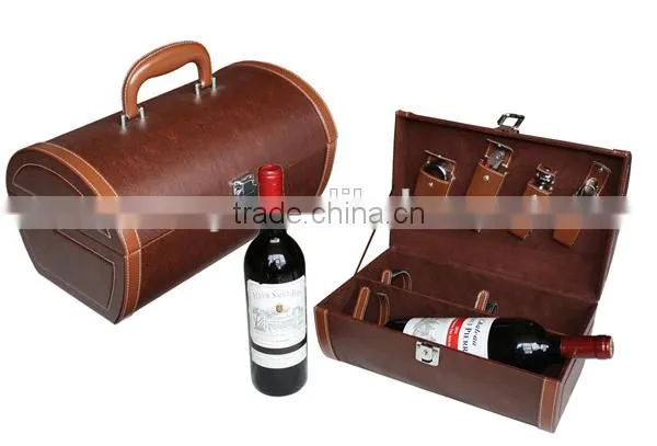 Luxury Leather Wine Case photo-4