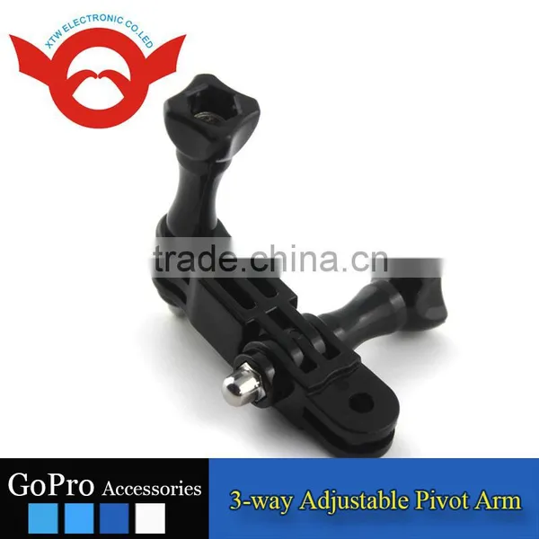 2016 New Wholesale Go Pro 3-way Adjustable Pivot Arm Go Pro Gimbal for Mini Action Camera photo-4