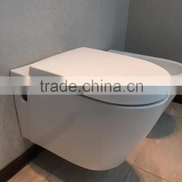 Fashion Design Ceramic Western Porcelain Wall Hung WC Toilet Bowl photo-3