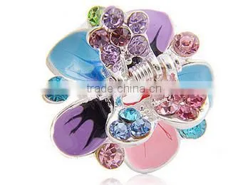 Resin Claw Clip, Shiny Drilling Medium Luxury Crystal Hair Claw Clip