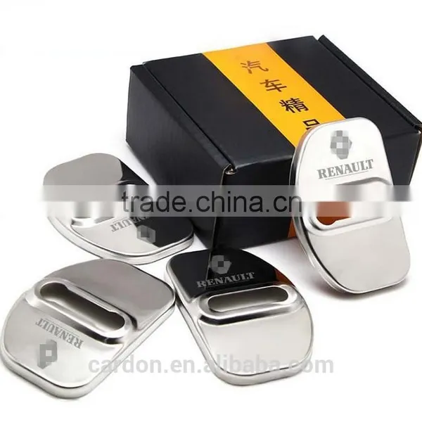 4PCS metal Material Exterior Door Stop Cover Door Lock Stopper Protection Cover For Renault captur/fluence/koleos/laguna/latitud