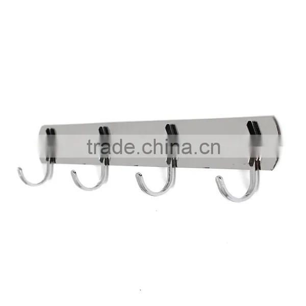 Quality Stainless Steel Hook Hanger Clothes Storage Bathroom Accessories Coat Hanger 4 Hooks