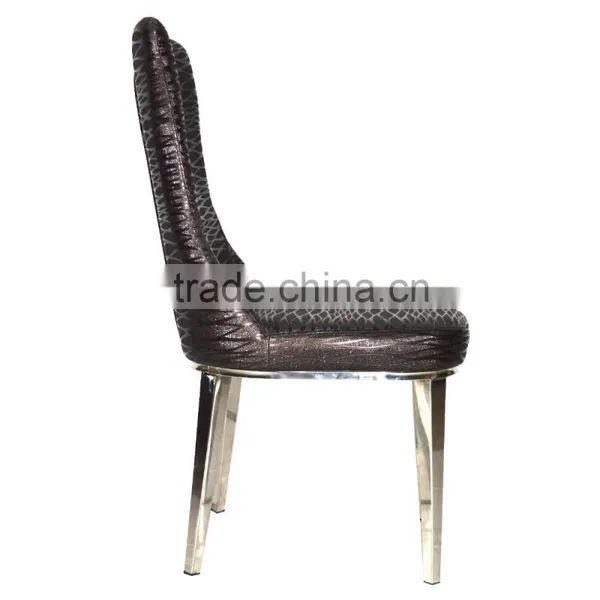Modern Hotel Furniture Metal Chair Stainless Steel Leg photo-4
