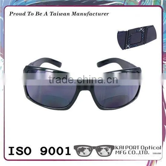 Vogue Shiny Dark Color ce Approved Rhinestones Bifocal Sunglasses
