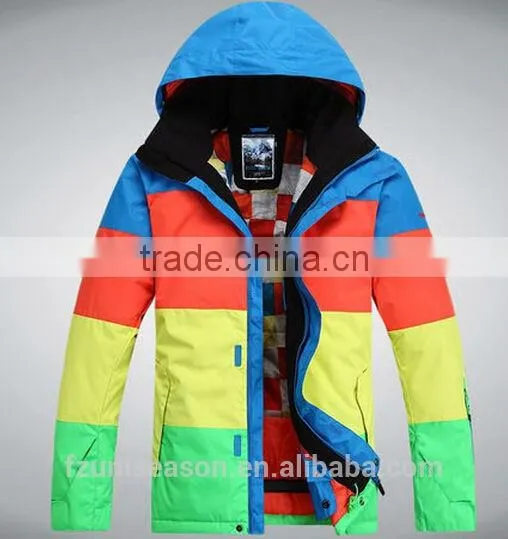 Colorful Stripe Lightweight Ski Jackets photo-4