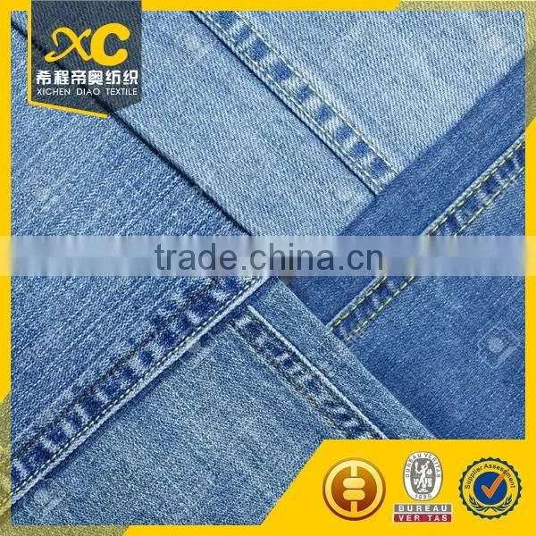 Woven 4.5 oz no Slub Cotton Poly Rolls of Denim Fabric for Man Jeans photo-2