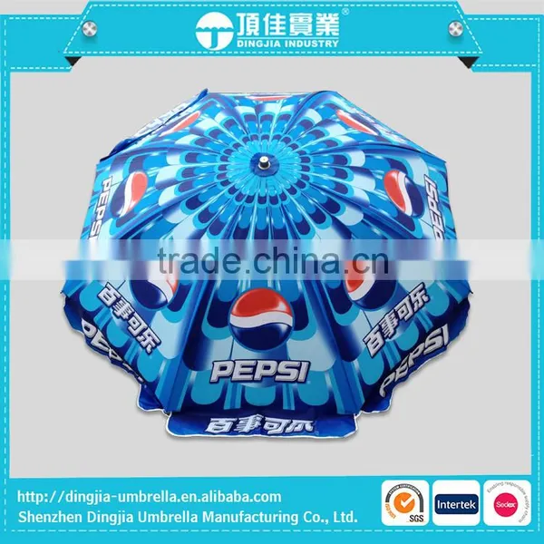 Promotional Umbrella Beach Umbrella Marketing Umbrella From Shenzhen for Pepsi