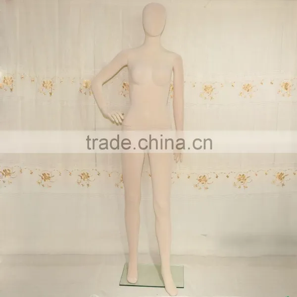 Sexy Velvet Covered Full Body Plastic Female Mannequins photo-2