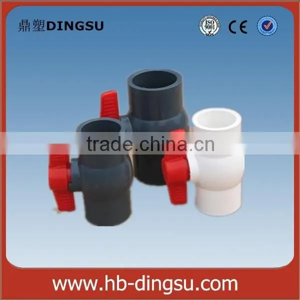 Factory Small Type Thread or Unthread PVC Ball Valve for India photo-2