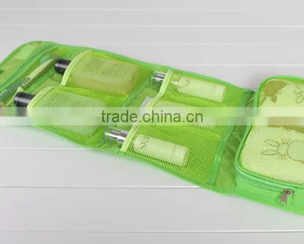 Travel Series 100% Polyester Fold up Cosmetic Bag, Make up Bag, Travel Bag photo-4