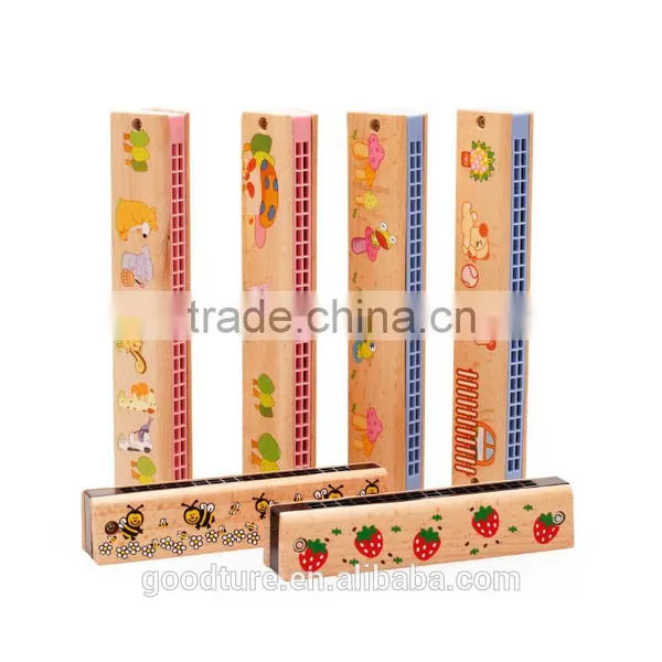 Beechwood Harmonica 24 Holes And 16 Holes Wooden Musical Toy Quality Choice