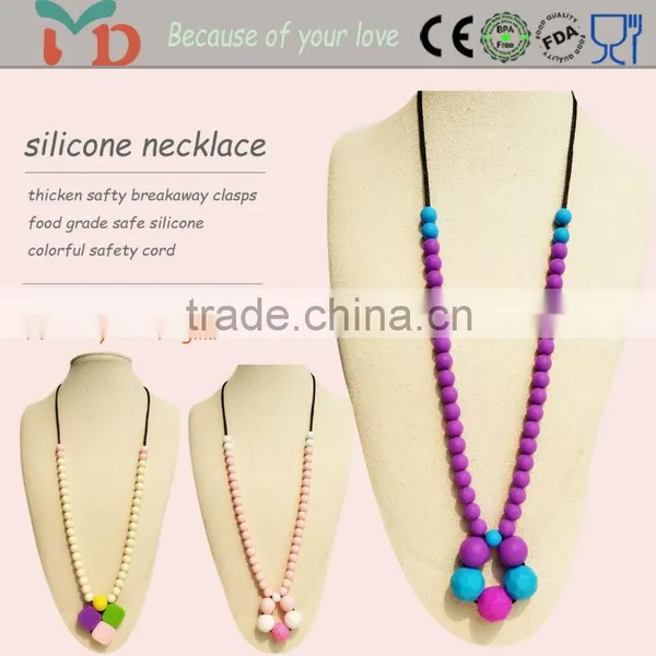 Teething Necklace Chic BPA Free Necklaces Jewelry,fashion Necklaces Jewelry 2015,silicone Fashionable Jewelry photo-2