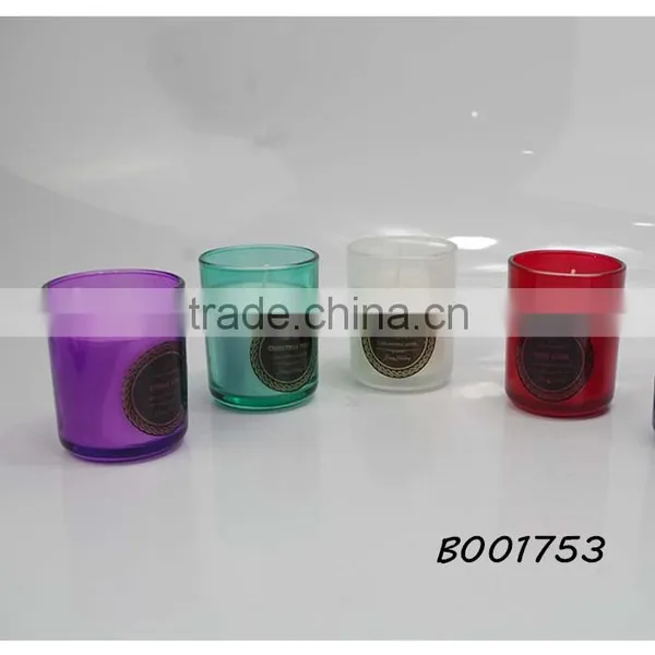 One Wick 100% Soy Wax Curved Bottom Glass Cup Candle