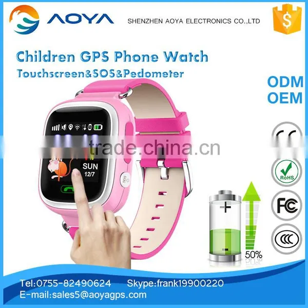 Wholesale GPS Tracker Kids Watch Phone GSM SOS Button Pedometer Touch Screen photo-5