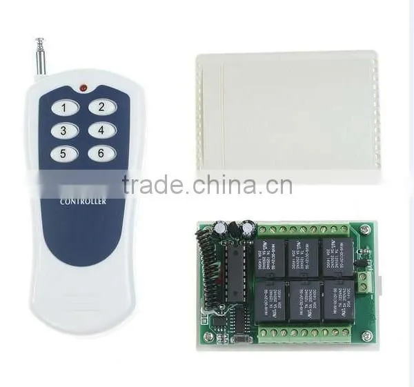 6 channel wireless switch, wireless remote control switch 303MHz/335MHZ/315MHZ/433MHz/868MHZ
