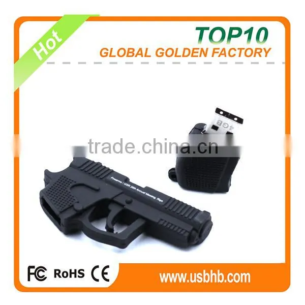 High Quality Lastest Design Gun Shape Pvc Customized Usb Stick photo-6