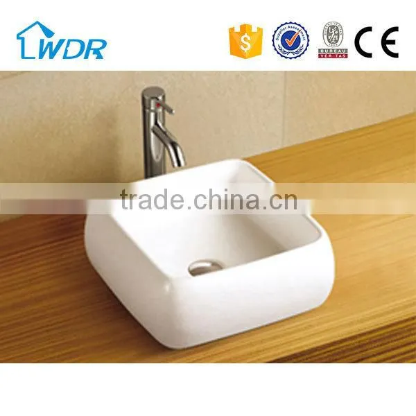 Bathroom Ceramic Square High Above Counter Art Wash Basin