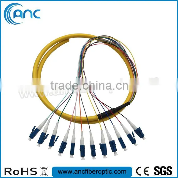 Singlemode 12Fiber Distribution Pigtail With FC SC/APC LC Connector