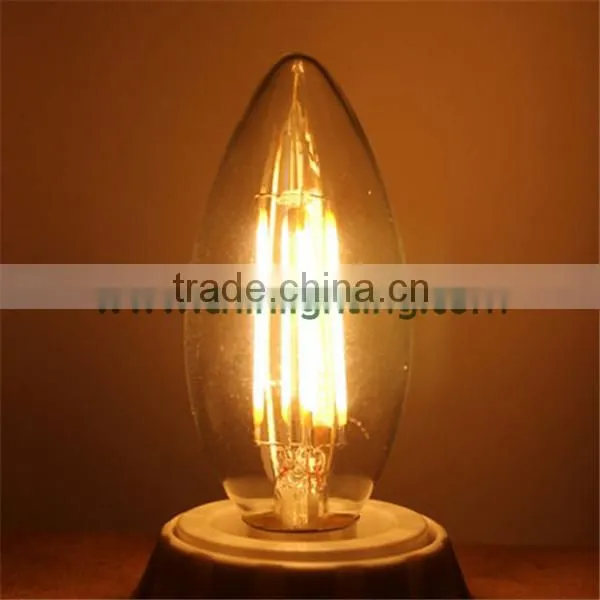 Led Candle Filament Light 4w C35 E14 E12 Dimmable C32 C35 Filament Led Bulb C35 Candle Flame Led Filament Lamp photo-2