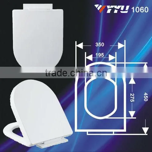 U Shape Plastic Adjustable Soft Close Toilet Hinges 1060