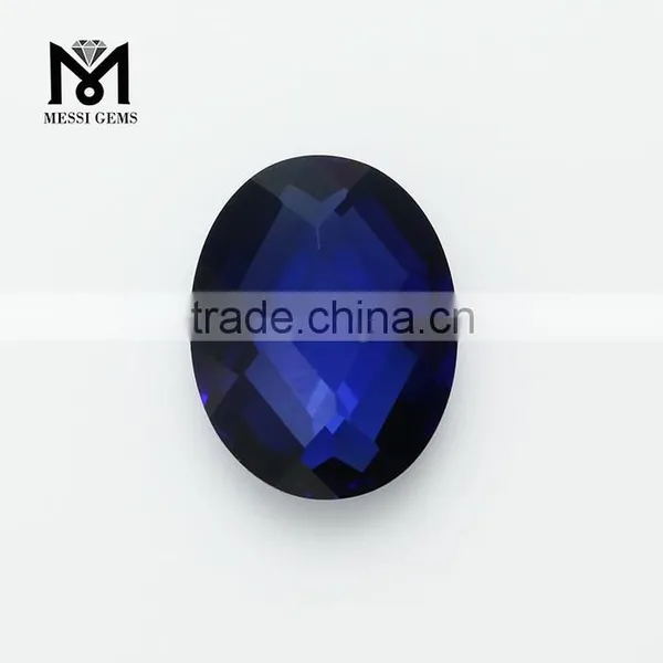 Double Briolette Faceted Oval 7 x 9 mm 34# Sapphire Corundum Stone photo-2