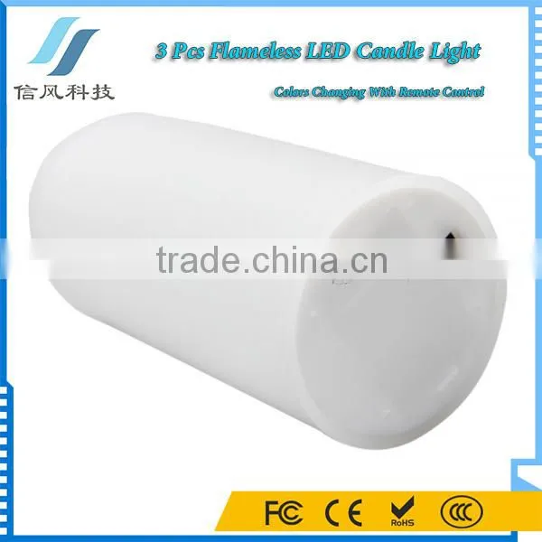 3Pcs Flameless LED Candles With Remote Control Timer photo-4
