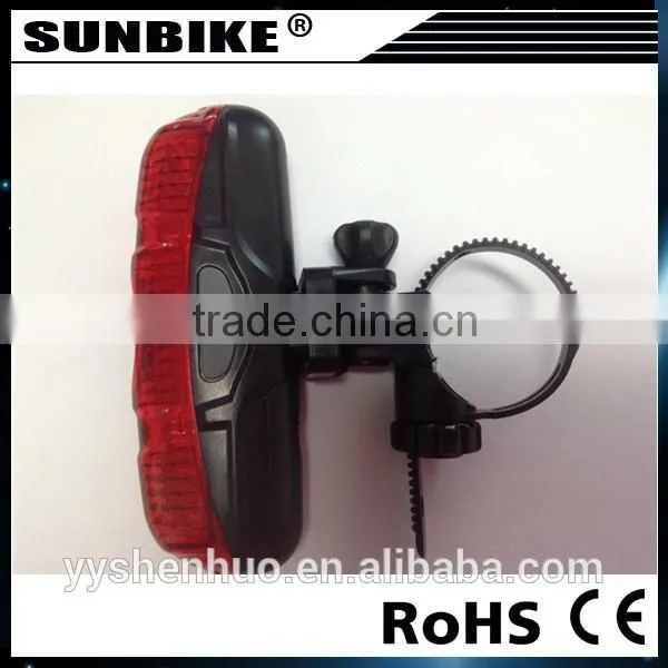 High Quality Factory Direct Sale Cheap 5 Red LED Bicycle Tail Light photo-4