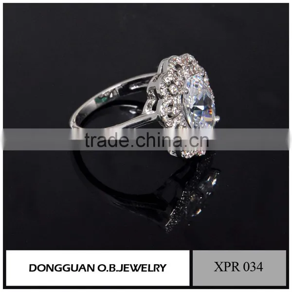 2016 Trending Latest Wedding Designs Gold Jewelry Diamond Rings for Women photo-3