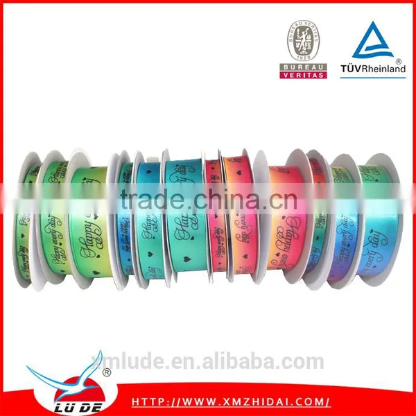 New Design Thermal Transfer Ribbon /Heat Transfer Printing Satin Ribbon Decorate Christmas Day photo-6