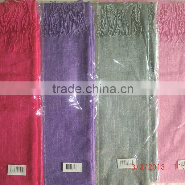 100% Viscose Dyeing Women Scarves Wholesale, Gift for Mather's Day photo-3