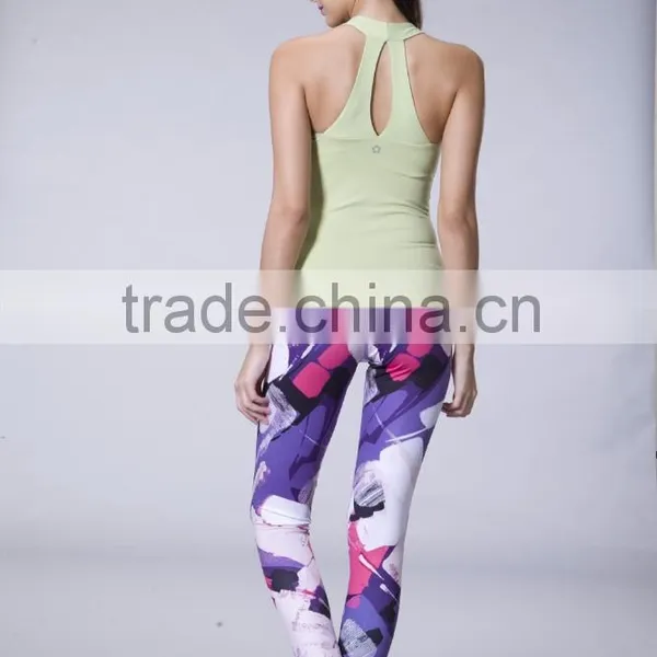 Workout Sports Wear Women Cropped Tank Top Private Logo Label Custom Design photo-6