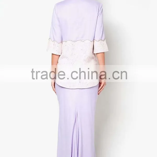 High Quality Appliqued Beaded Hot Girls Summer Muslim Dress photo-4