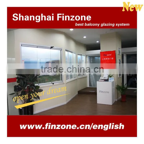 New Aluminum Balcony Folding Frameless Window photo-4