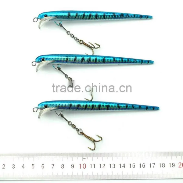 3PCS 12.5cm/8g Fishing Lures 4# Hook With Rolling Swivels Fishing Hard Bait Lures photo-2