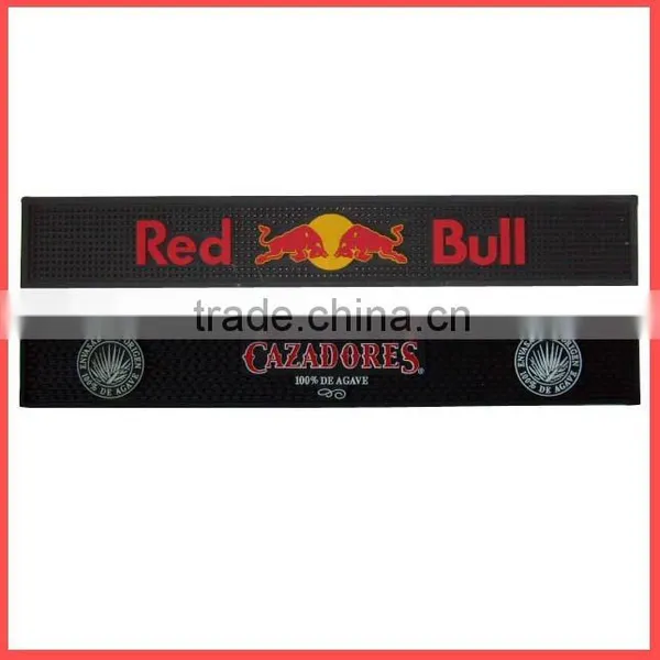 Eco-friendly Soft Silicone Pvc Logo Bar Rail Mats photo-2