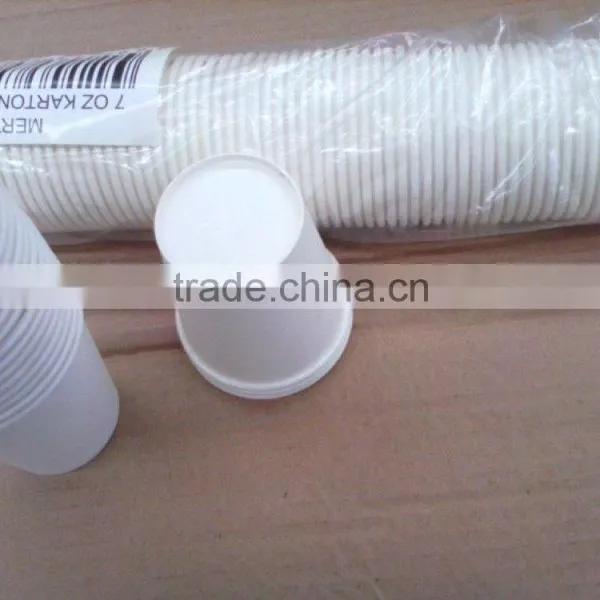 Single Wall PE Coated White Paper Cups for Coffee or Tea photo-4