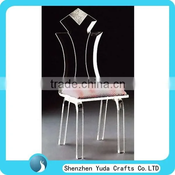 Acrylic Vantity Furniture Table Black Acrylic Lucite Desk Table With Magazine Rack photo-4
