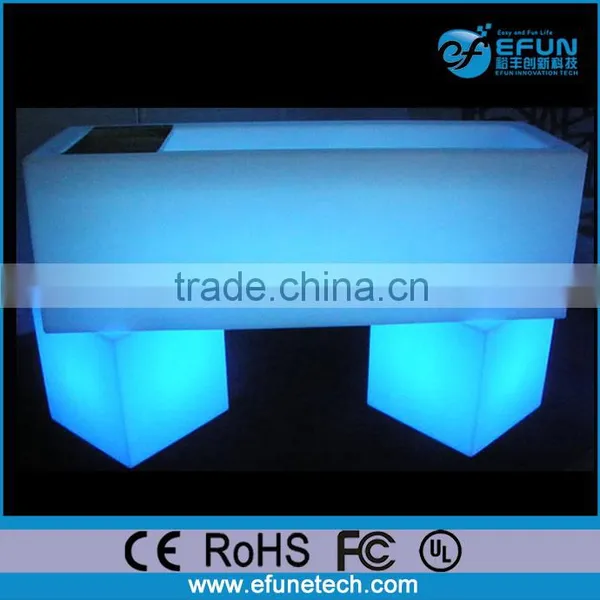 Decorative Led Light Beverage Cooler,illuminated Rgb Color Party Wine Ice Bin