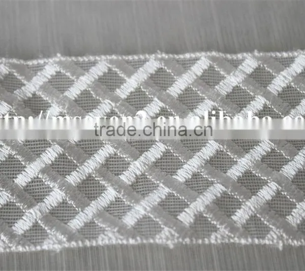 High Quality White 100% Polyester Lace Trim Guipure Lace for Hat photo-3