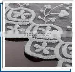 Laser Embroidery Flower Design Fabric For Curtains photo-3