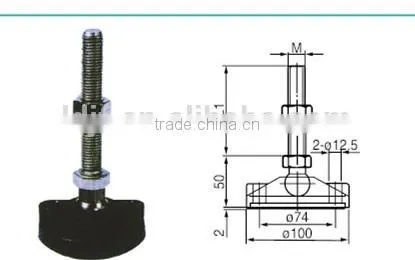 LC-LIDA GJ100 D=100 ADJUSTABLE Machine Feet (high-grade) photo-2