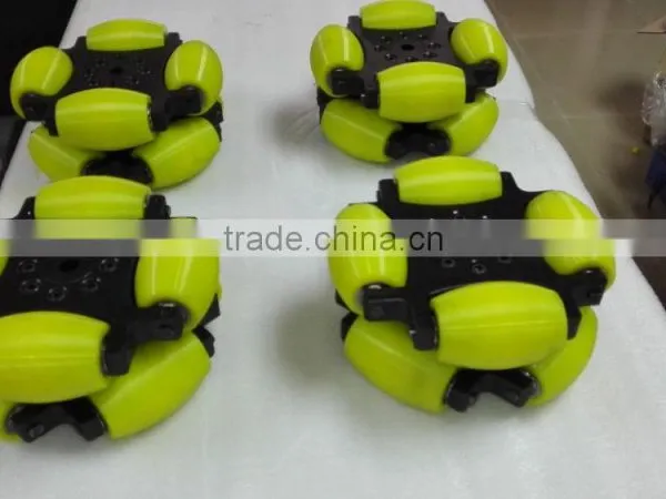 254mm Heavy Duty Industrial Omni Directional Wheel With Pu Roller (professional Custom,payload:500KG/pcs ) photo-4