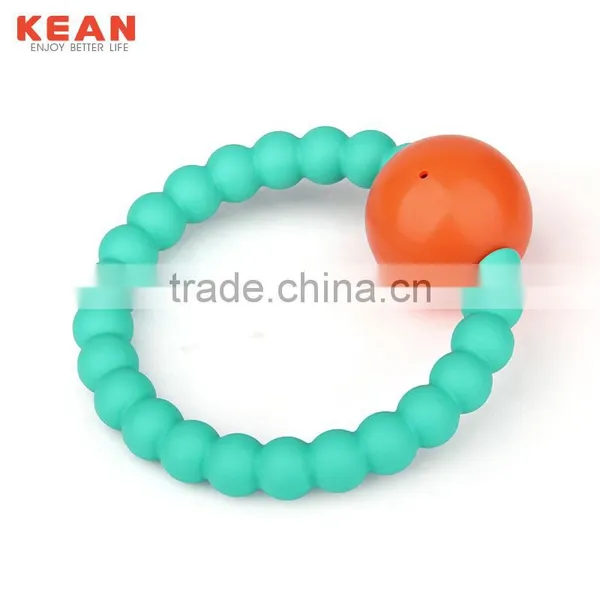 Food Grade Silicone Bead Rattle Teether Gift For Baby Cool Baby Toys photo-4