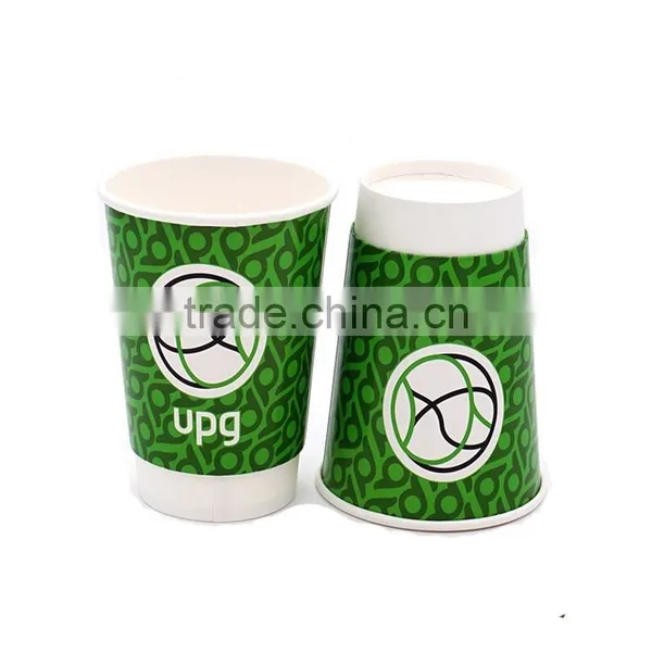 Custom Logo Printed Disposable Paper Coffee Cups/disposable Cups Sleeve/disposable Coffee Cups With Lid photo-4
