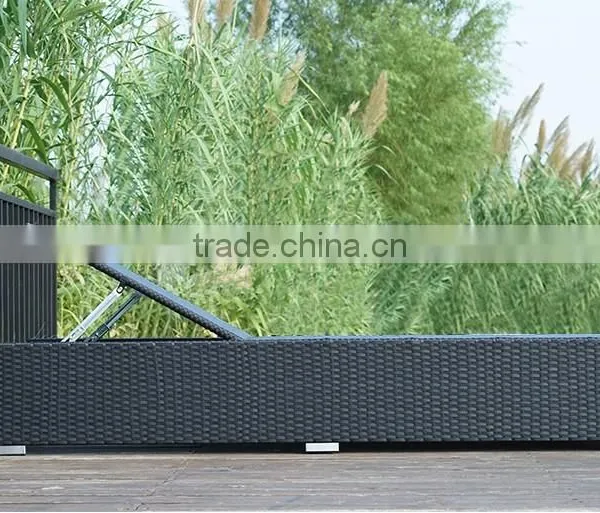 Outdoor Lounge Chaise, Rattan Beech Lounge Chaise photo-5