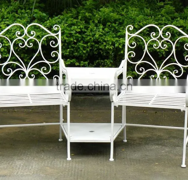 2 Seater Cast Iron Companion Garden Chair photo-2