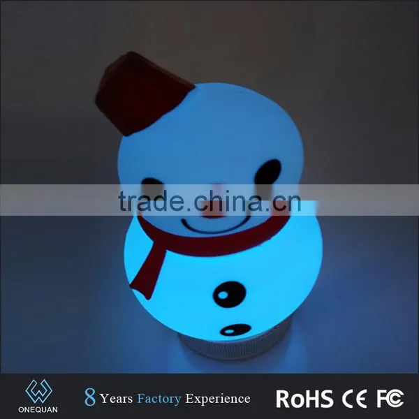 New Product Cartoon Snowman Shape Ibastek Bluetooth Speaker With LED Light photo-6
