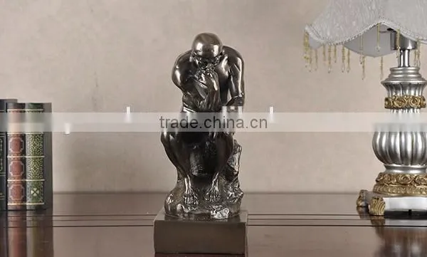 Resin Art Piece Home / Hotel Decoration Piece Thinker Statue photo-6